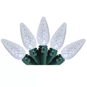 Northlight Set of 70 Warm White LED Christmas Lights Green Wire 4” Spacing NIB